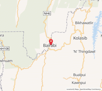 Map of Bhairabi, Assam