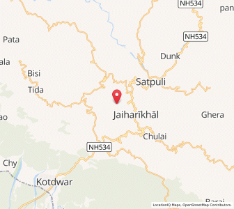 Map of Bhairgaon Palla, Uttarakhand