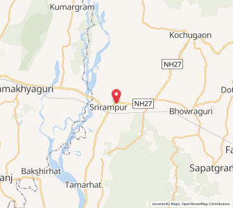 Map of Bhairiguri, Assam