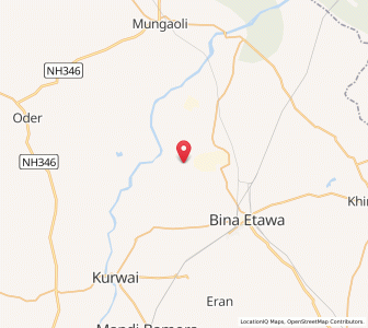Map of Bhakhrai, Madhya Pradesh