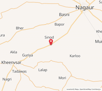 Map of Bhakrod, Rajasthan