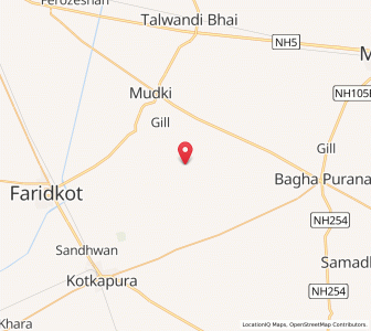 Map of Bhalur, Punjab