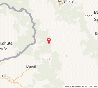 Map of Bhalwala, Kashmir