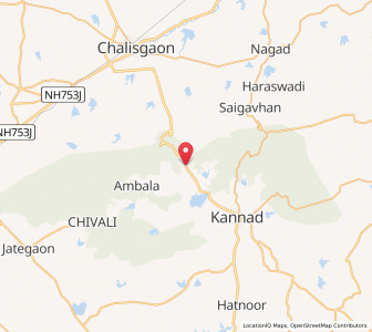 Map of Bhamarvadi, Maharashtra