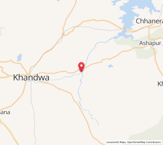 Map of Bhamgarh, Madhya Pradesh