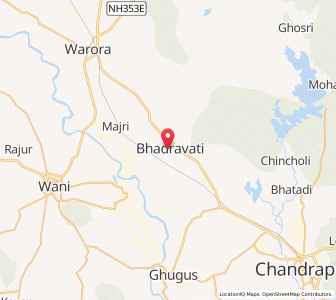 Map of Bhandak, Maharashtra
