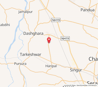 Map of Bhandarhati, West Bengal