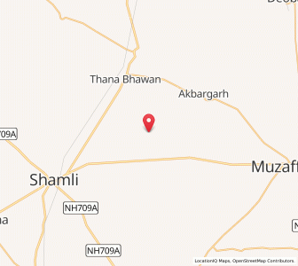 Map of Bhandaura, Uttar Pradesh