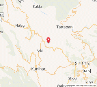 Map of Bhandi, Himachal Pradesh
