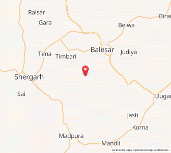 Map of Bhandu Charnan, Rajasthan