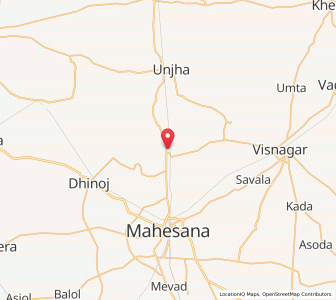 Map of Bhandu, Gujarat