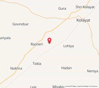 Map of Bhane ka Gaon, Rajasthan