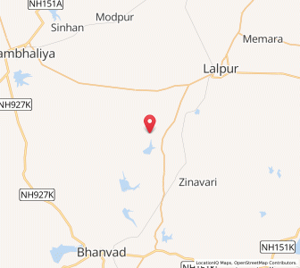 Map of Bhangor, Gujarat