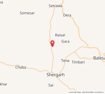 Map of Bhangro, Rajasthan