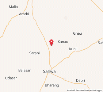 Map of Bhanguli, Rajasthan