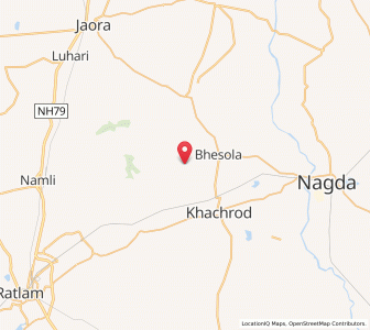 Map of Bhansoda, Madhya Pradesh