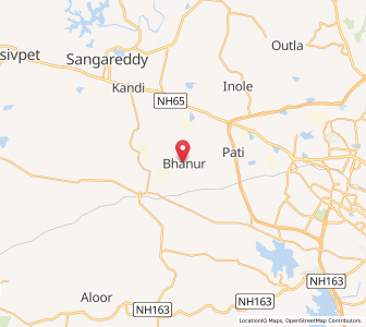 Map of Bhanur, Andhra Pradesh