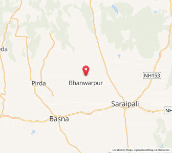 Map of Bhanwarpur, Chhattisgarh