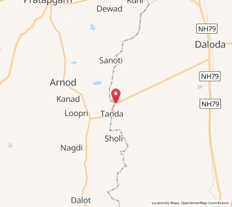 Map of Bhaogarh, Rajasthan