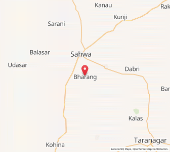 Map of Bharang, Rajasthan