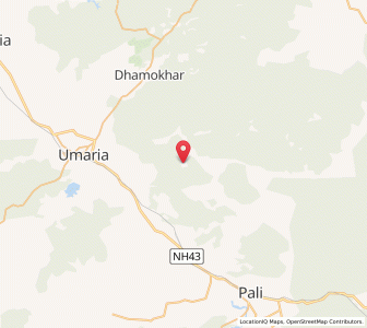 Map of Bharhut, Madhya Pradesh