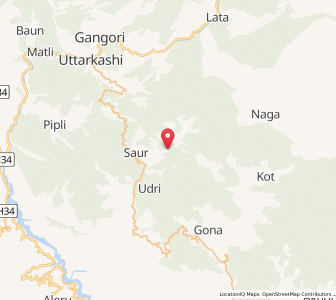 Map of Bharkot, Uttarakhand