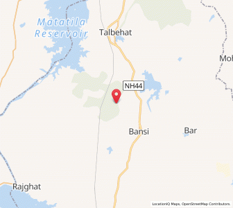 Map of Bharra, Uttar Pradesh