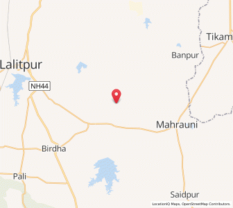 Map of Bharrau, Uttar Pradesh