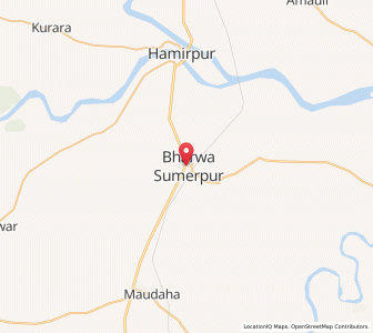 Map of Bharwa Sumerpur, Uttar Pradesh