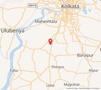 Map of Bhasa, West Bengal