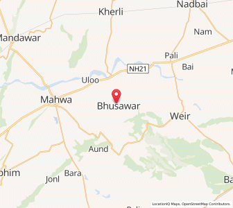 Map of Bhasawar, Rajasthan