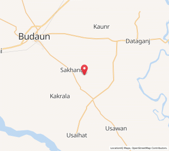 Map of Bhasrara, Uttar Pradesh