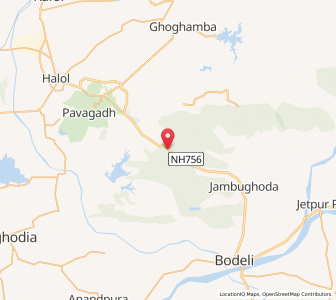 Map of Bhat, Gujarat