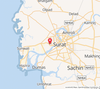 Map of Bhatha, Gujarat