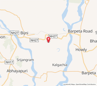 Map of Bhatipara, Assam