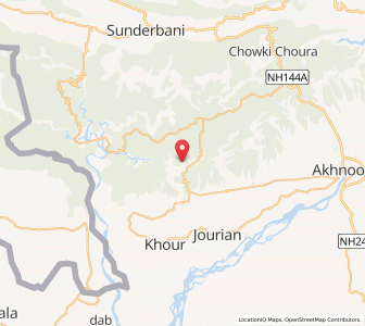 Map of Bhaunaklanala, Kashmir