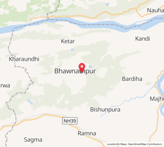 Map of Bhaunathpur, Jharkhand
