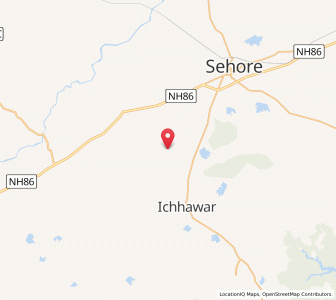 Map of Bhaunkheri, Madhya Pradesh