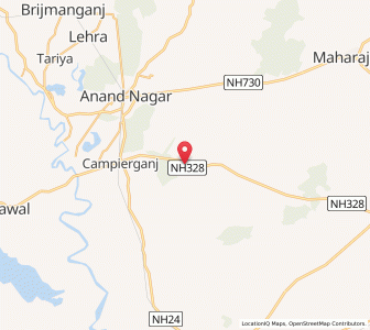 Map of Bhaunrabari, Uttar Pradesh