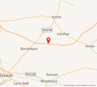 Map of Bhaupur, Uttar Pradesh
