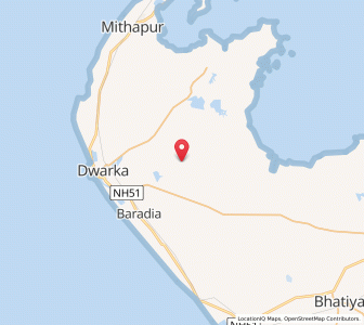 Map of Bhavda, Gujarat