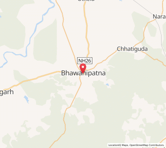 Map of Bhawanipatna, Odisha