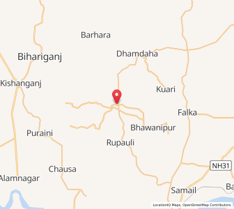 Map of Bhawanipur Rajdham, Bihar