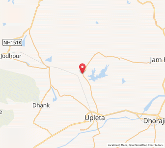 Map of Bhayavadar, Gujarat