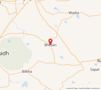 Map of Bhesan, Gujarat