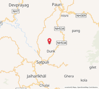 Map of Bheti, Uttarakhand