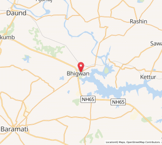 Map of Bhigwan, Maharashtra