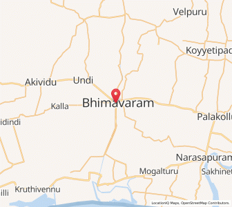 Map of Bhimavaram, Andhra Pradesh