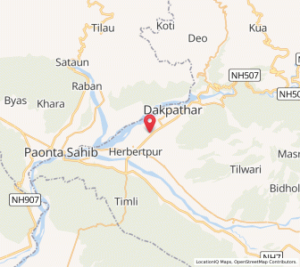 Map of Bhimawala, Uttarakhand