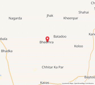 Map of Bhimda, Rajasthan